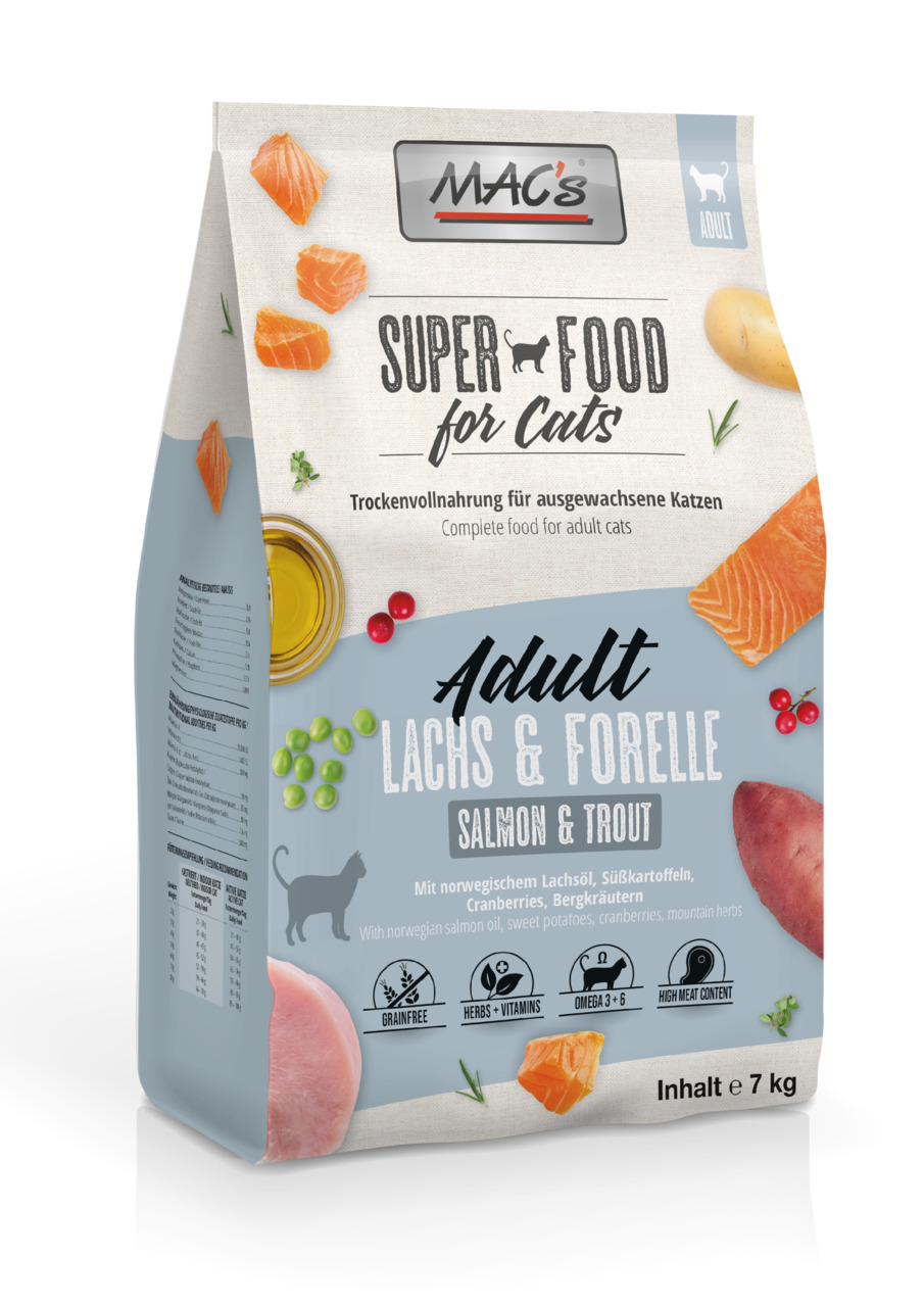 MAC's Cat Adult Lachs & Forelle Katzentrockenfutter