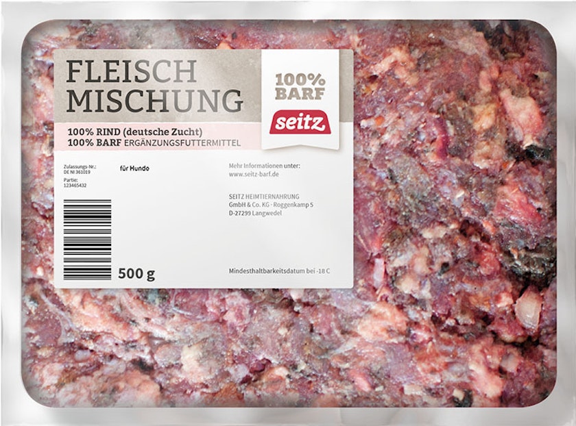 Seitz Fleischmischung gewolft Spezialfutter / Frostfutter für HundeVorschaubild