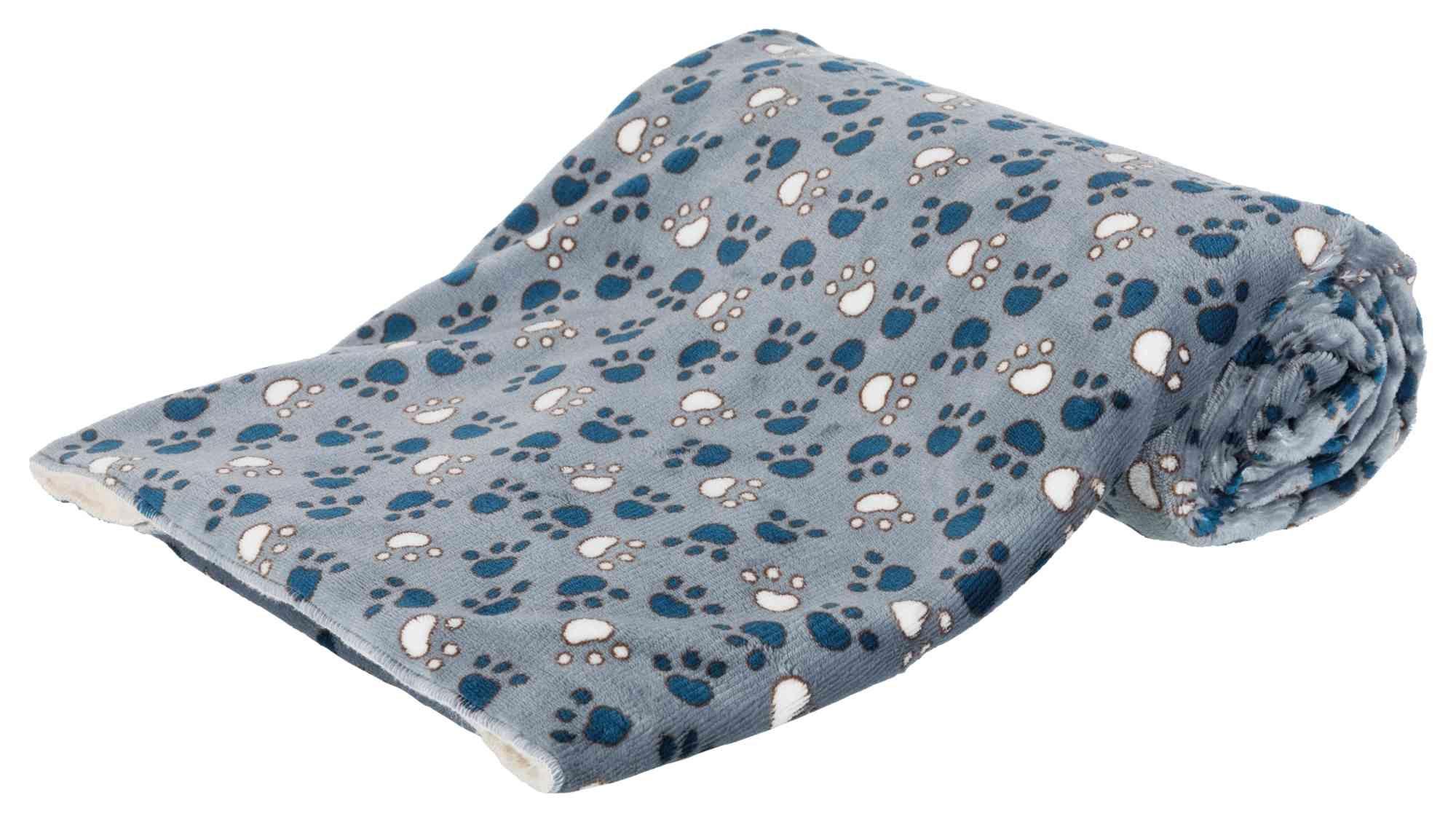 TRIXIE Decke Tammy, Softplüsch, 150 × 100 cm, blau/beige