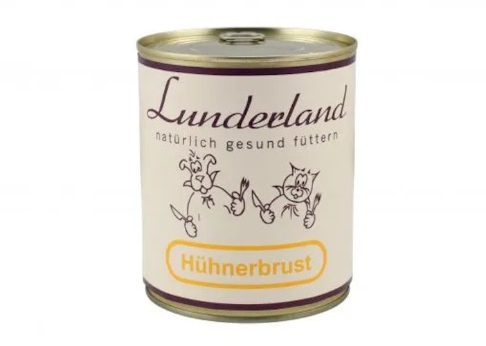 Lunderland Dose 24x800g Hühnerbrust Hundenassfutter