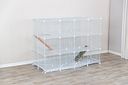 Vorschaubild TRIXIE Indoor Freilaufgehege, Metall/Kunststoff, 140 × 35 × 70 cm, weiß