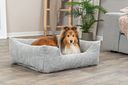Vorschaubild TRIXIE Vital Bett Jonna eckig mit Cordplüsch und Memory-Foam, hellgrau