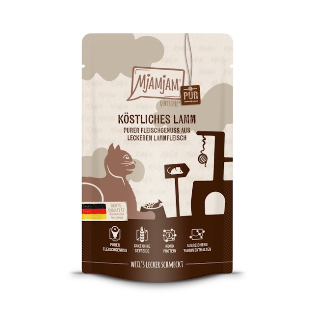 MJAMJAM Quetschies PUR 125g Beutel KatzennassfutterVorschaubild