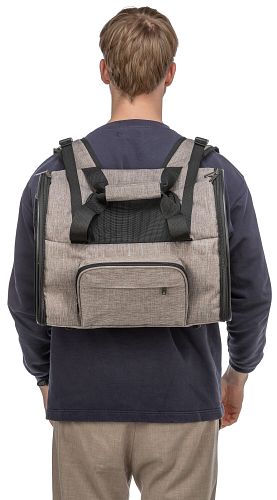 TRIXIE Rucksack Shiva, 41 × 30 × 21 cm, braun/beige