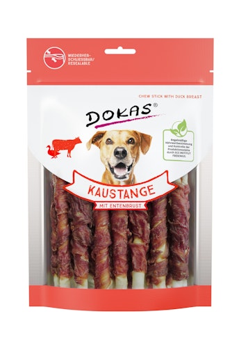 DOKAS Kaustange mit Entenbrust Hundesnack