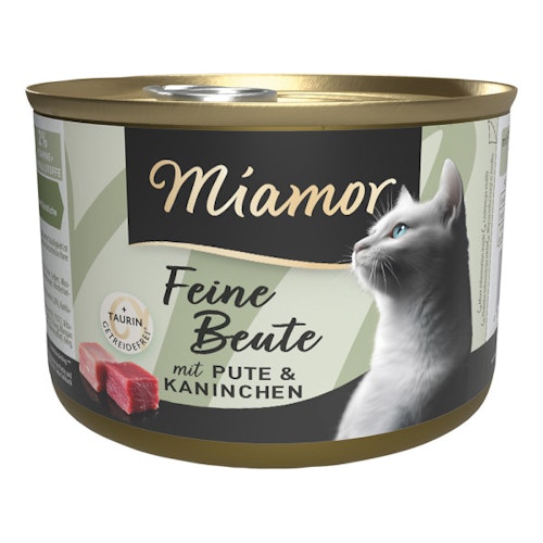 Miamor Feine Beute Dose 12x185g Pute & Kaninchen Katzennassfutter