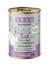 Vorschaubild grau Hund 400 Gramm Hundenassfutter