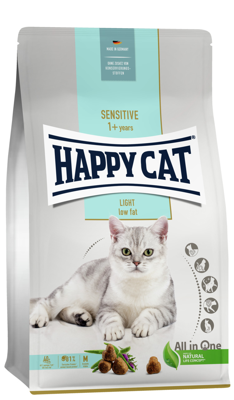 HAPPY CAT Supreme Sensitive Adult Light Katzentrockenfutter
