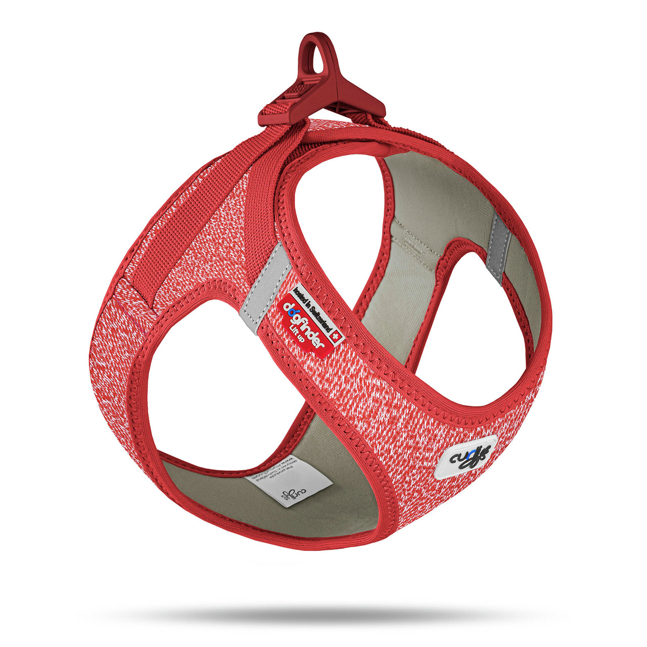 Curli Clasp Vest Geschirr Merino rot Hundegeschirr
