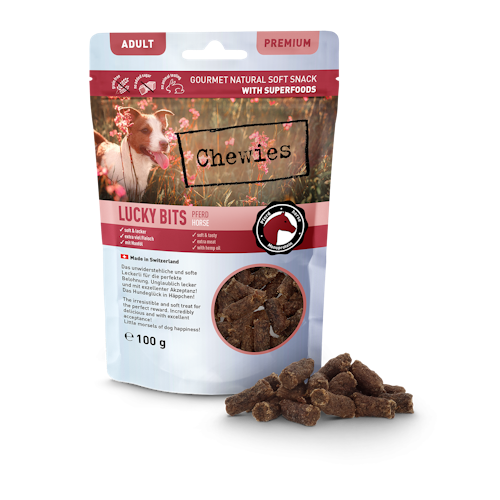 Chewies Lucky Bits Pferd Adult 100g