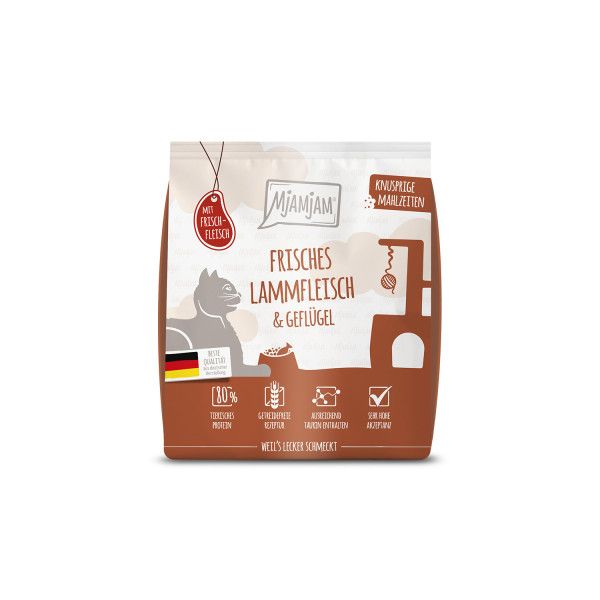 Mjamjam Frisches Rind & Geflügel Katzentrockenfutter