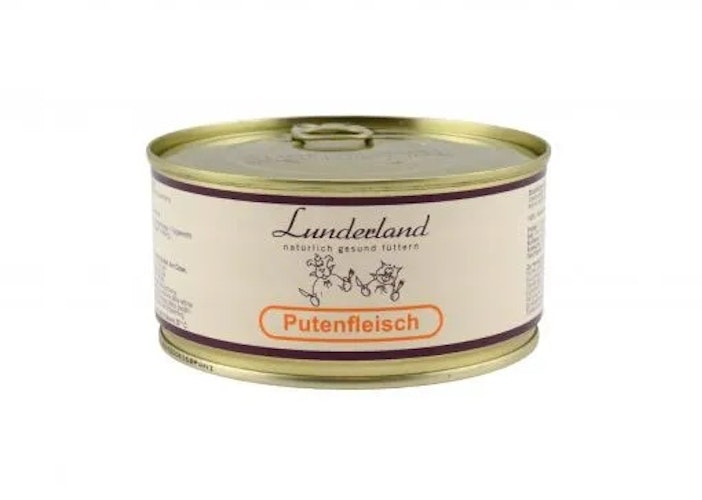 Lunderland Dose 24x300g Putenfleisch Hundenassfutter