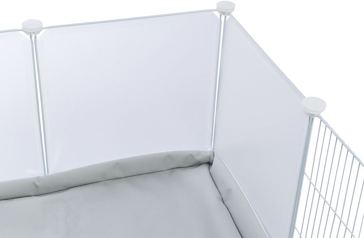TRIXIE Indoor Freilaufgehege, Metall/Kunststoff, 140 × 35 × 70 cm, weiß