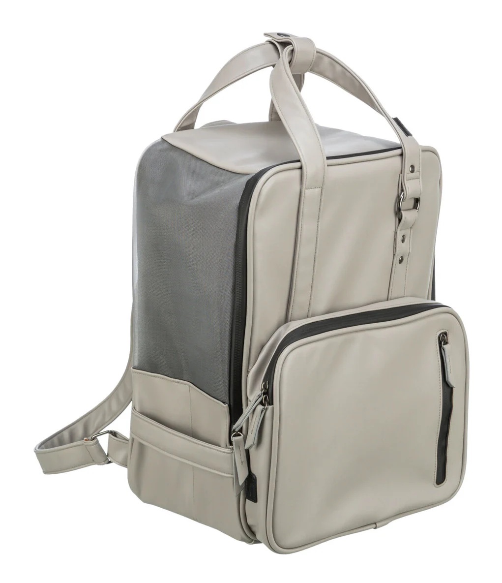 TRIXIE Rucksack CityStyle, 30 × 20 × 40 cm, hellgrau