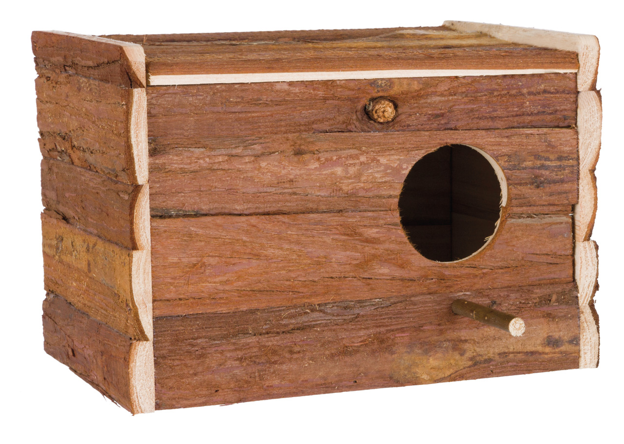 TRIXIE Nistkasten für Nymphensittiche Naturholz 30x20x20cm