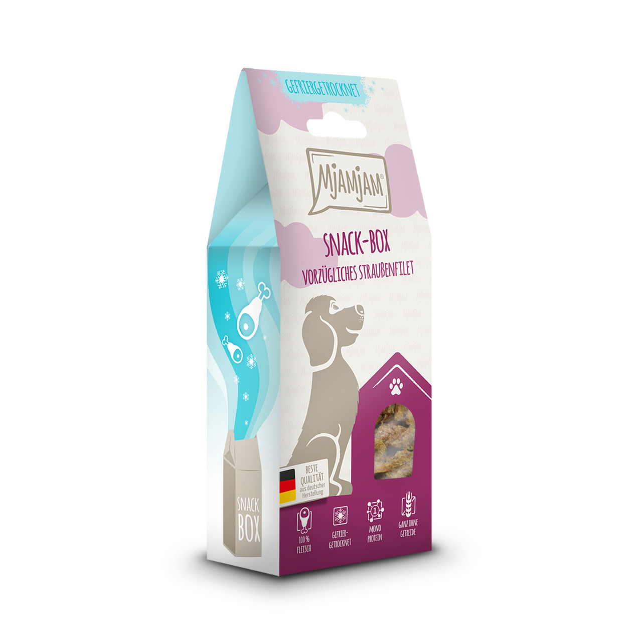 MJAMJAM leckere Snackbox 80g Hundesnack