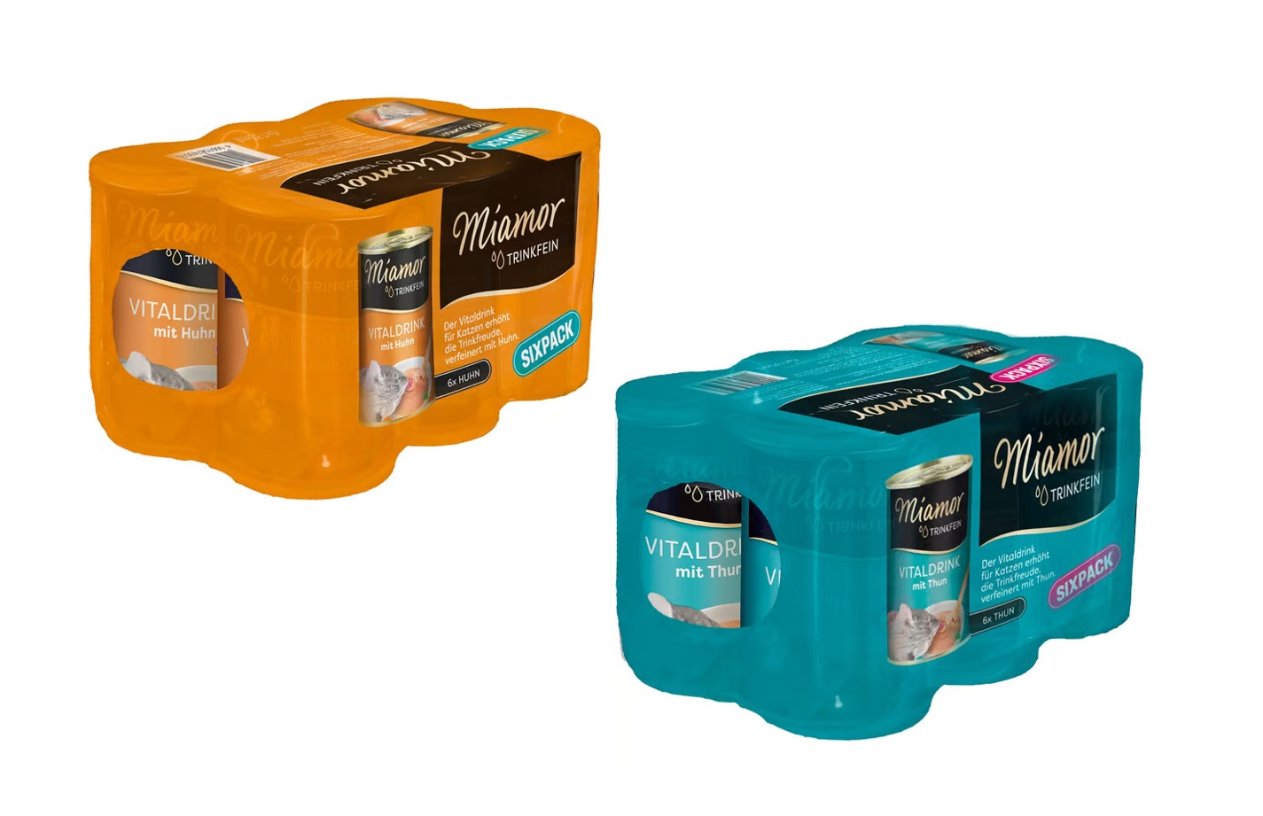 Miamor Snack-Mix Trinkfein Vitaldrink 2x (6x135ml) Sixpack Katzensnack