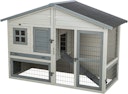 Vorschaubild Kleintierstall, 2-stöckig, 168 × 115 × 75 cm, grau