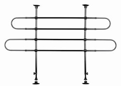 TRIXIE Auto-Gitter, gewinkelt, Breite: 85–140 cm Höhe: 75–110 cm, schwarz