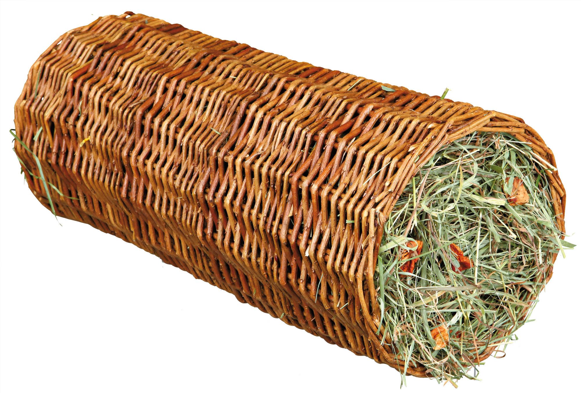 TRIXIE Weidentunnel mit Heu/Karotte, ø 15 × 33 cm, 110 g