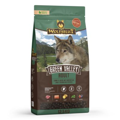 WOLFSBLUT Green Valley Lamm und Lachs mit Kartoffeln Hundetrockenfutter