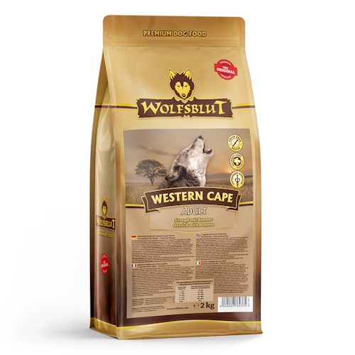 WOLFSBLUT Western Cape Strauß mit Banane Hundetrockenfutter