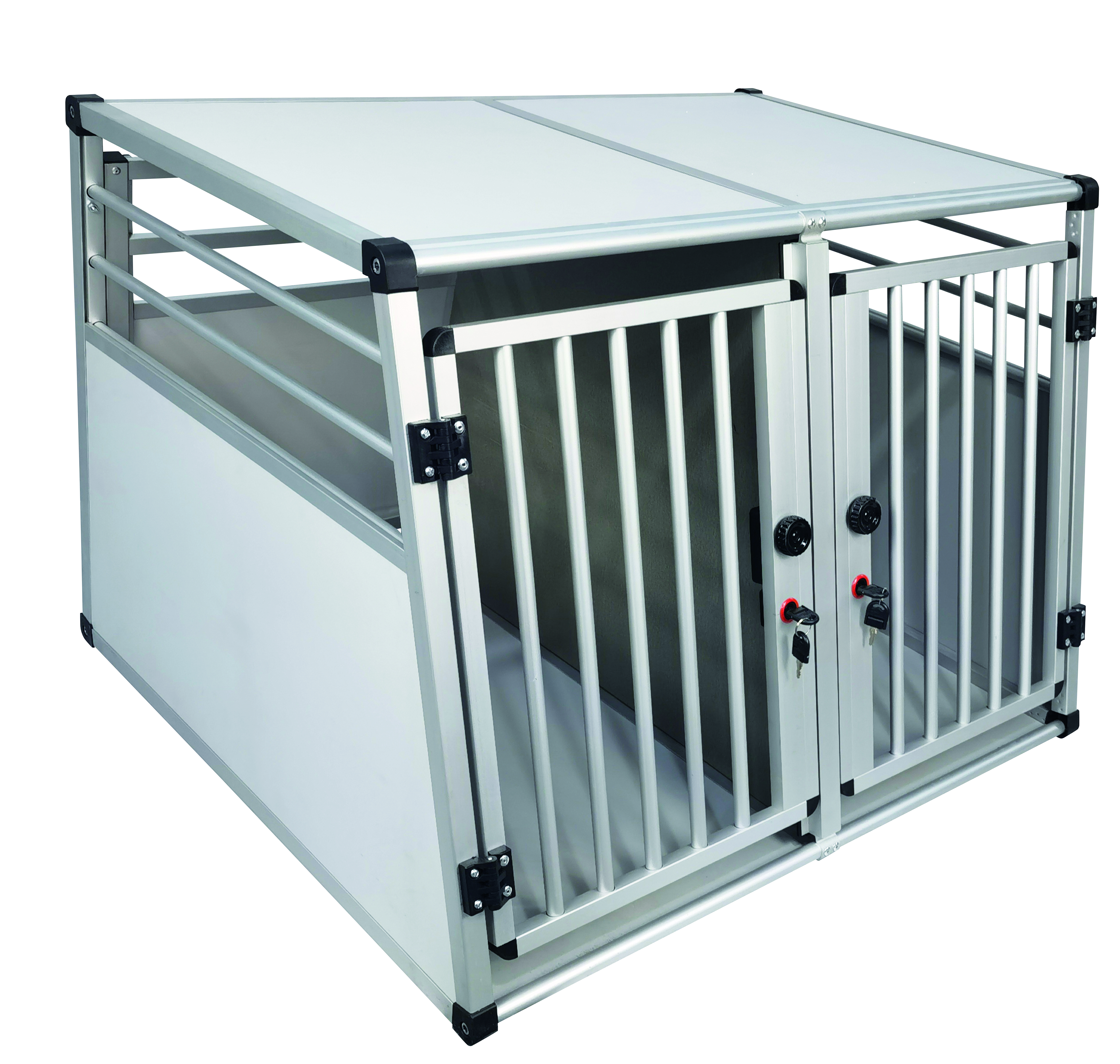 NOBBY Aluminium Autotransportbox doppelt "New Design" B x T x H: 92 x 88 x 68 cm