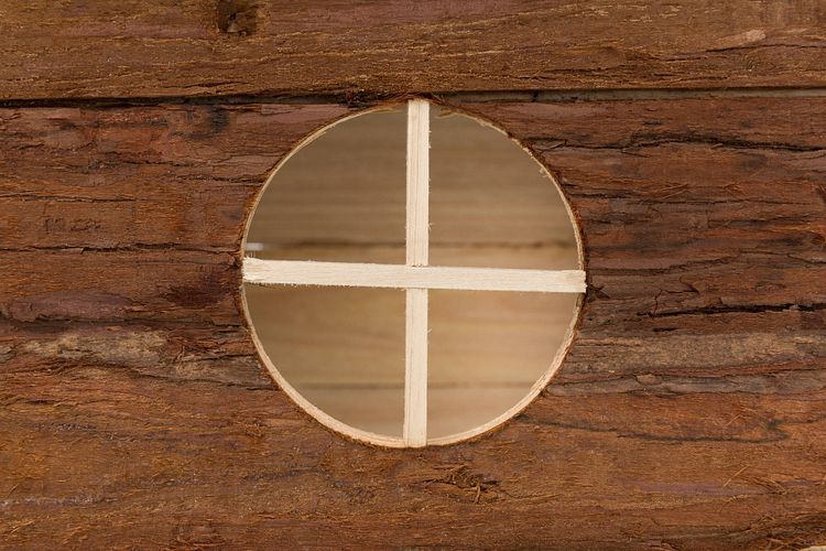 TRIXIE Haus Jerrik, Zwergkaninchen, Rindenholz, 40 × 20 × 23 cm