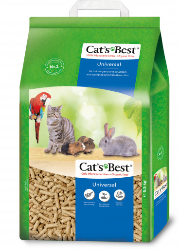 CAT'S BEST Universal 5,5kg (10 Liter) Katzenstreu / Kleintierstreu