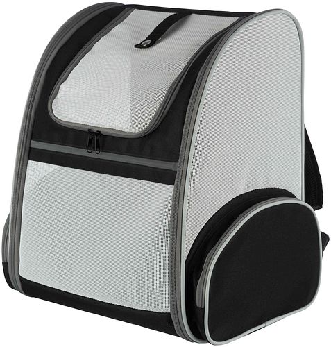 TRIXIE Rucksack Chloe, 39 × 43 × 27 cm, hellgrau/schwarz