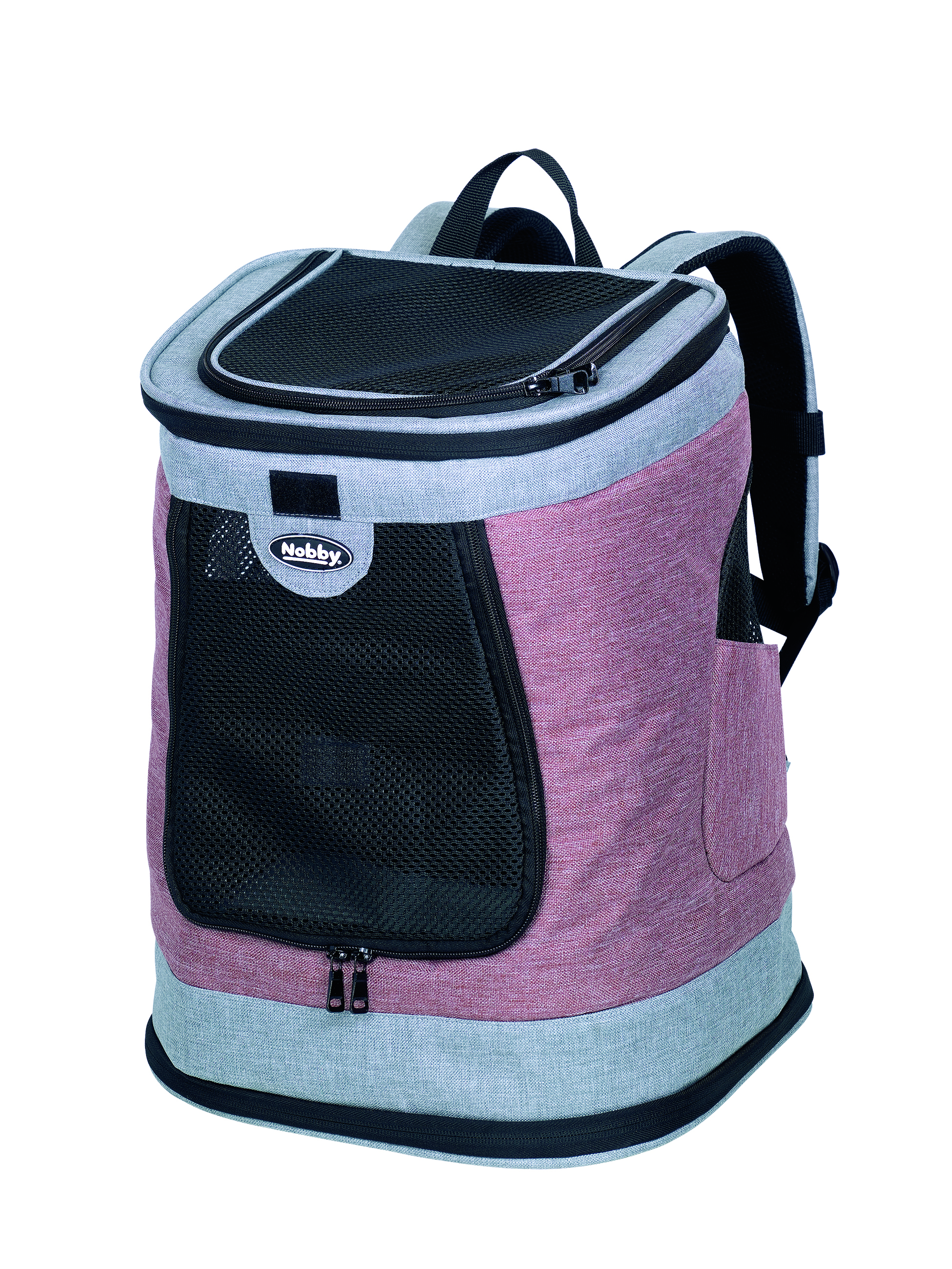 NOBBY Rucksack "PLATA" altrosa-grau 34 x 30 x 43 cm