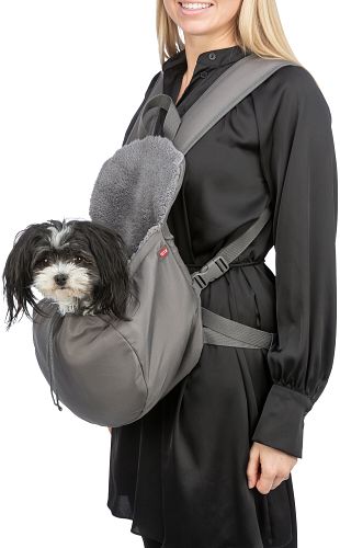 TRIXIE Fronttasche Molly, 25 × 38 × 17 cm, grau