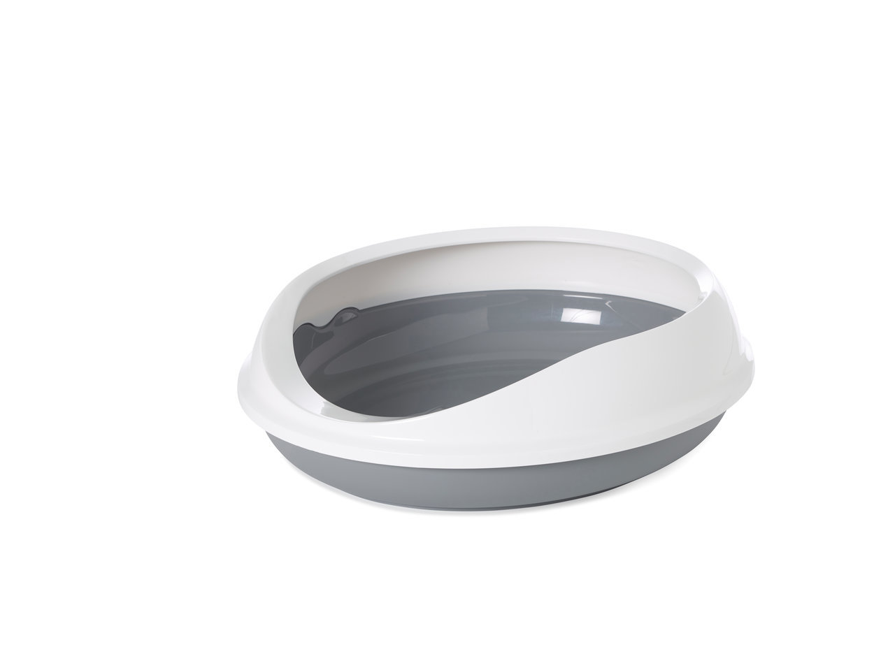 SAVIC Designtoilette Figaro weiß/grau Katzentoiletten