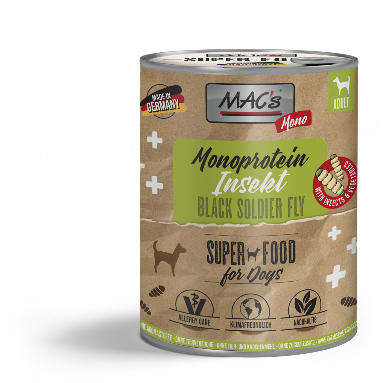 MAC´s DOG Mono Insekten Hundenassfutter