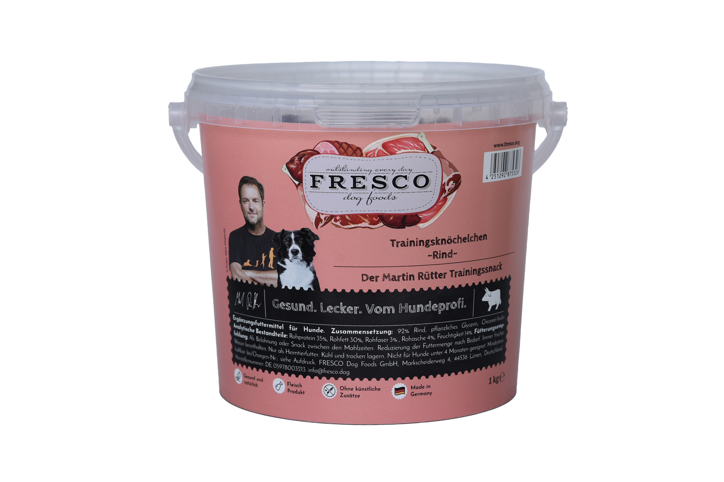FRESCO Martin Rütter Trainingsknöchelchen Rind (1kg-Eimer) 1000g