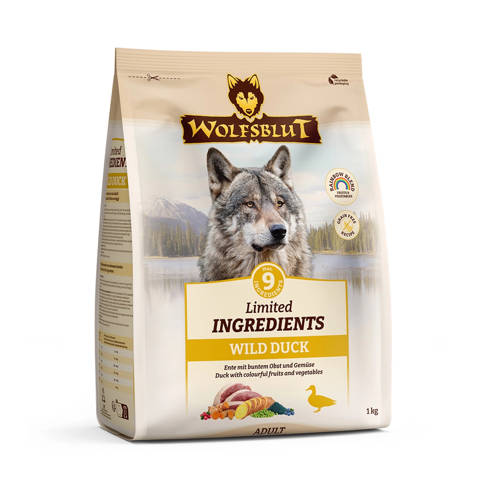 Wolfsblut Limited Ingredients 1kg Wild Duck Adult