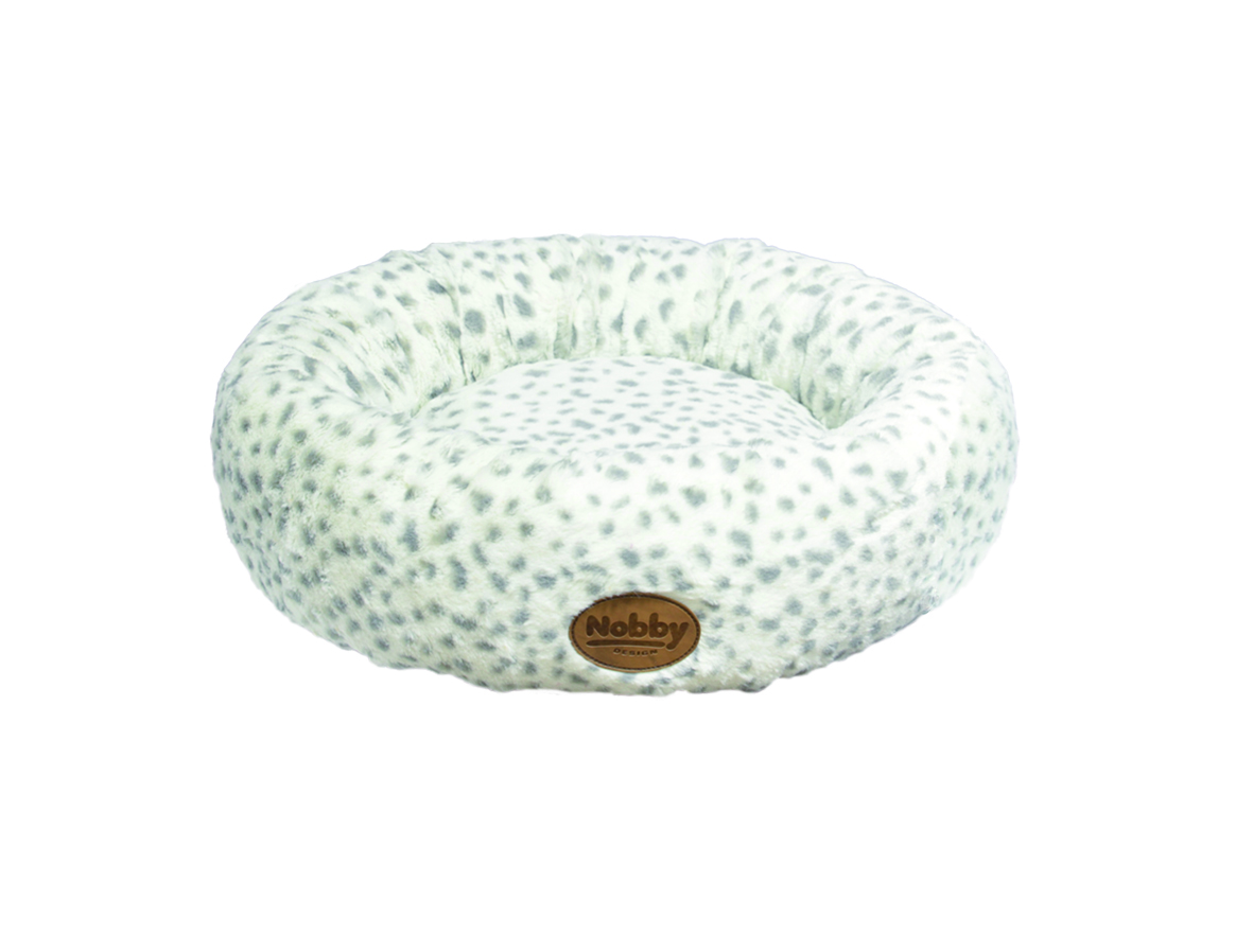 NOBBY Donut "ALANIS" leopard grau Ø 45 cm
