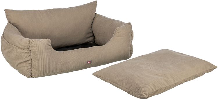 TRIXIE Autositz, doppelt, 80 × 35 × 60 cm, taupe