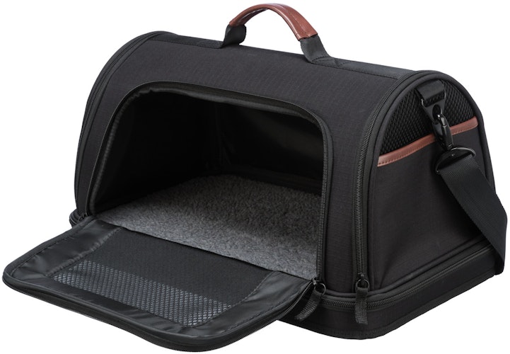 TRIXIE Airline Tasche Gate 28 x 25 x 45 Centimeter schwarz Hundetransport