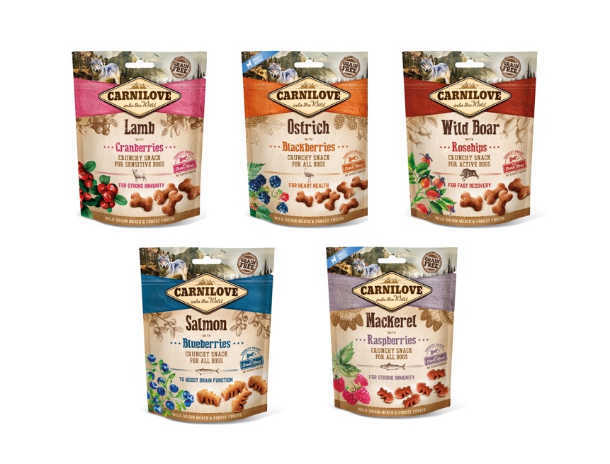 CARNILOVE Snack-Mix Crunchy Snacks 5x200g Hundesnacks