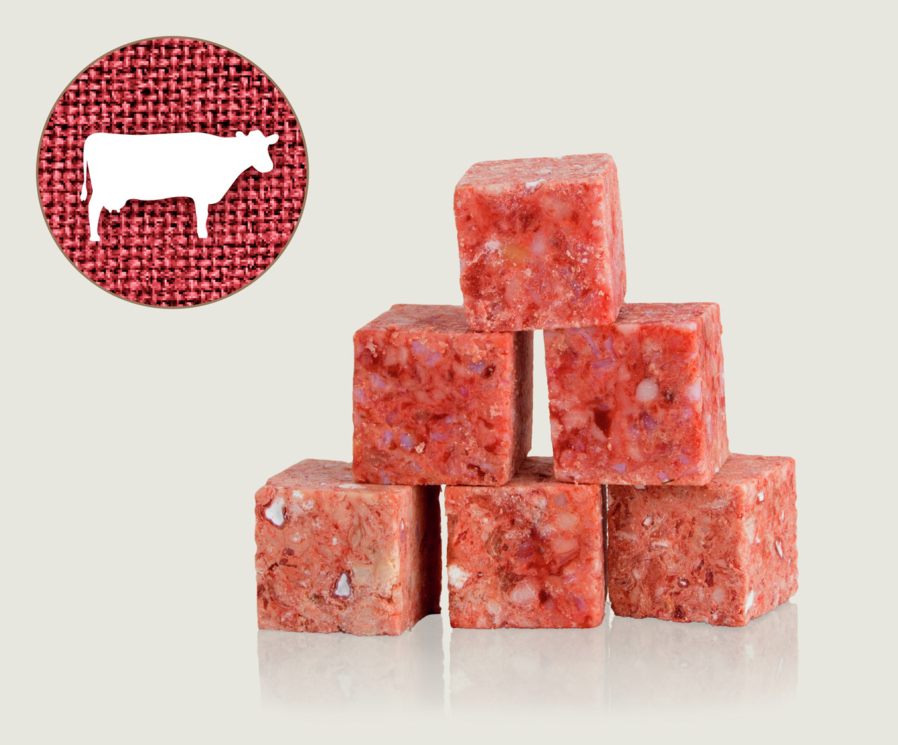 Graf Barf Rinder Brustknochen fein zerkleinert Spezialfutter / Frostfutter für Hunde