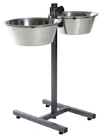 TRIXIE Hundebar mit 2 Edelstahlnäpfen 4,5l/Ø28cm