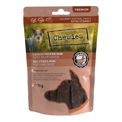 Chewies Mini Fleischstreifen 70 Gramm Hundesnack