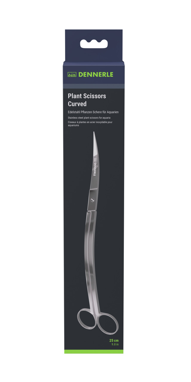 DENNERLE Plant Scissors Curved 25 Centimeter Aquarienpflege