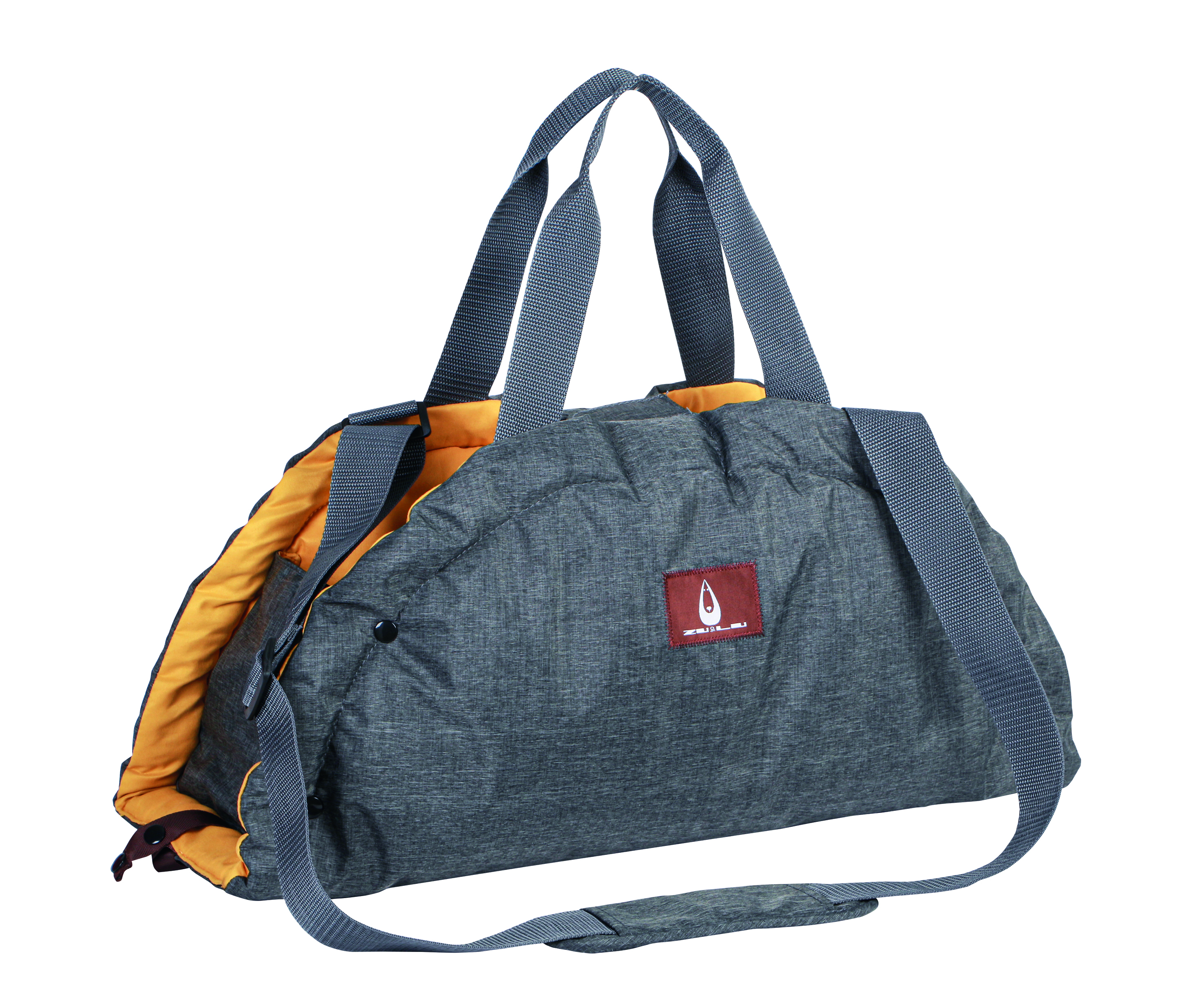 NOBBY Tasche "SHELLY" grau/senf 72 x 55 cm