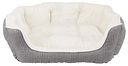 Vorschaubild TRIXIE Bett Davin, oval, 60 × 45 cm, grau/creme