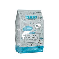 grau Forelle + Kartoffel Hund Hundetrockenfutter