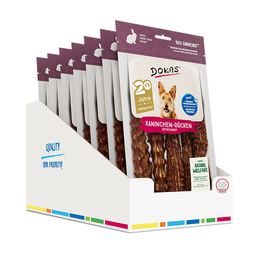Dokas Hund Kaninchen-Rücken 120g
