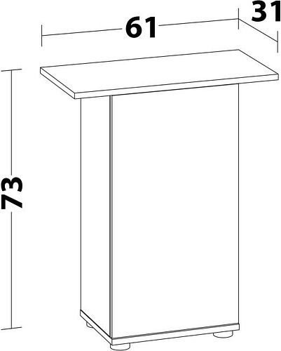 JUWEL Unterschrank 60/70 Liter weiß Aquariumunterschrank