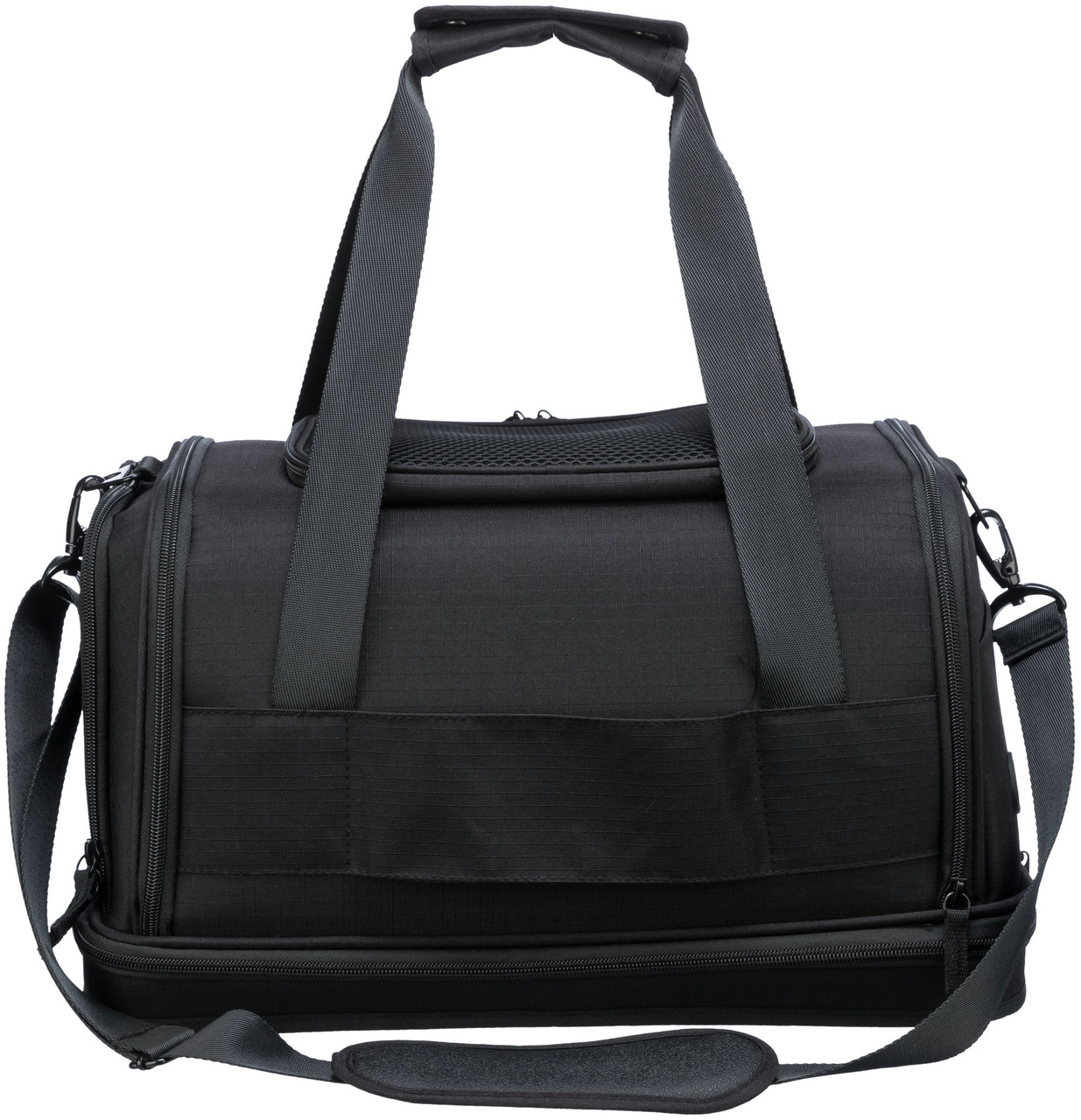 TRIXIE Airline Tasche Plane 28 x 25 x 44 Centimeter schwarz Hundetransport
